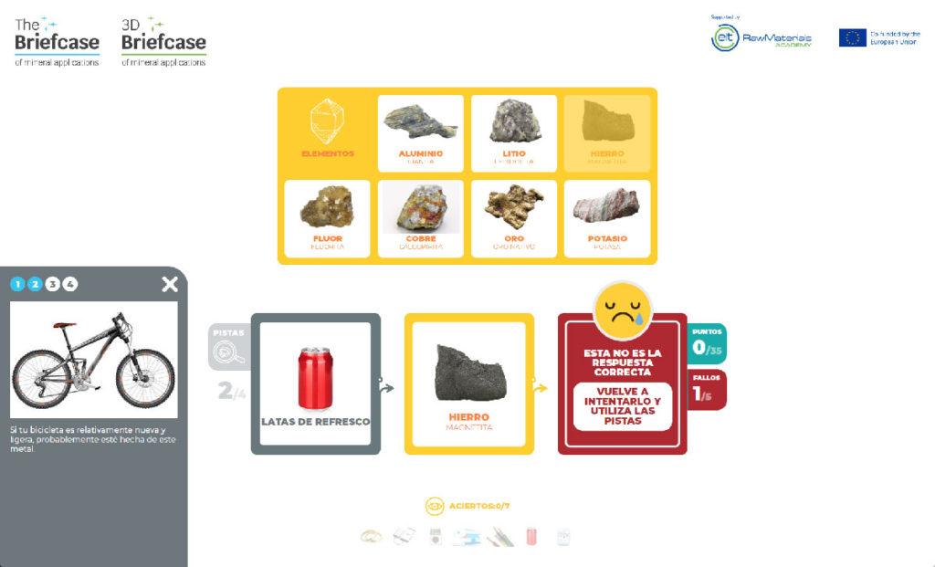 imagen: Juego Web - The Briefcase Game of Mineral Applications