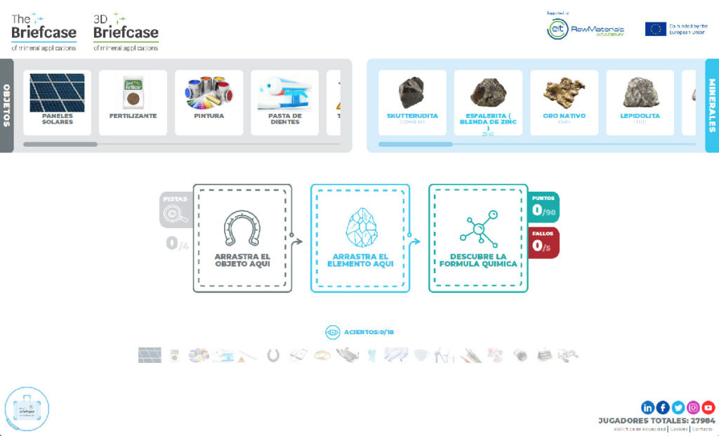 imagen: Juego Web - The Briefcase Game of Mineral Applications